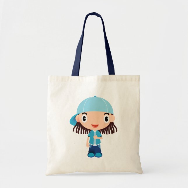 Bolsa Tote Menino animado (Frente)