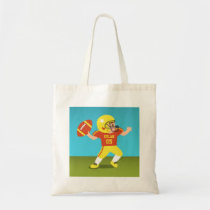 Bolsa Tote Menino Bonito de Futebol Americano com Capacete Es