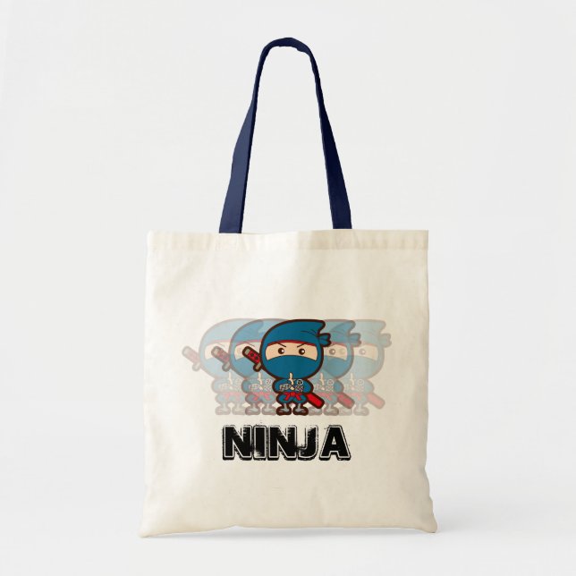Bolsa Tote Menino de Ninja (Frente)