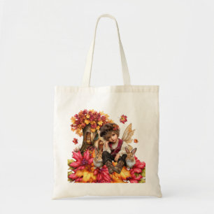 Bolsa Tote Menino Fada do Clã Maple com Coelhos