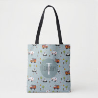 Meninos Cute Blue Transport Patterm Kids
