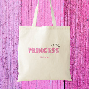 Bolsa Tote Meninos Princeses Rosa Bonitos