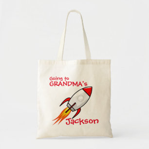 Bolsa Tote Meninos que vão ao saco de noite Rocket da avó