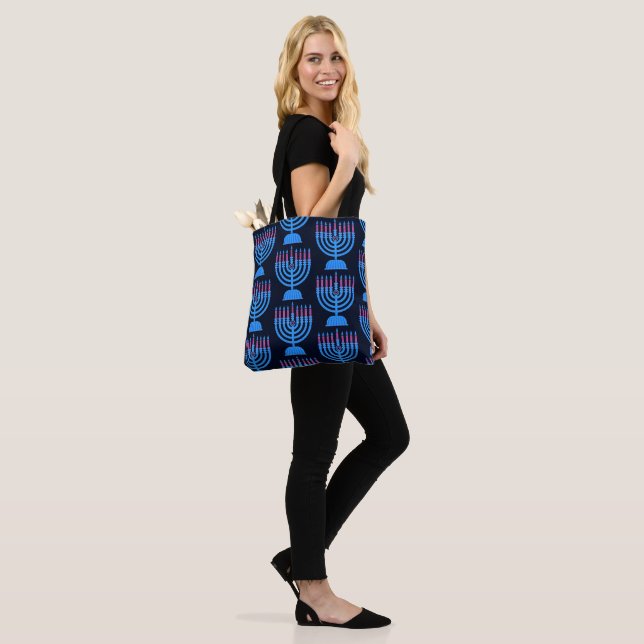 Bolsa Tote Menorá de Pop Art (No(a) Modelo)