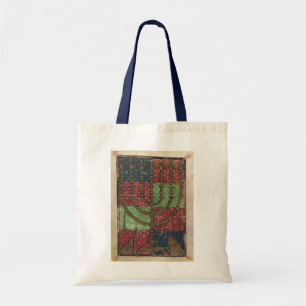 Bolsa Tote Menorá Vintage, Festival das Luzes Feliz Hanukkah