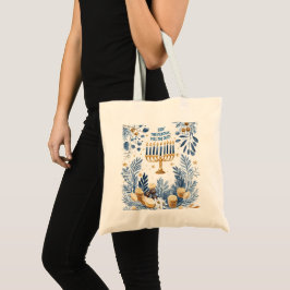 Bolsa Tote Menorah Magic Hanukkah - bela design