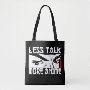 Bolsa Tote Menos Conversa Mais Anime - Animes Engraçados
