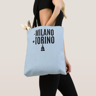 Bolsa Tote Menos Milão, Mais Turim - Ironia Savoiana