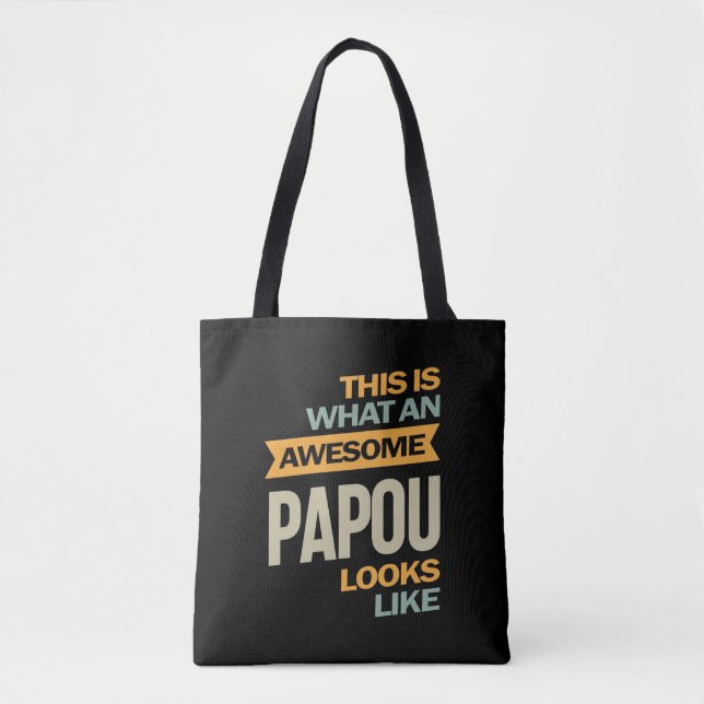 Bolsa Tote Mens Admirável Papou Parece - Padre Gift (Frente)