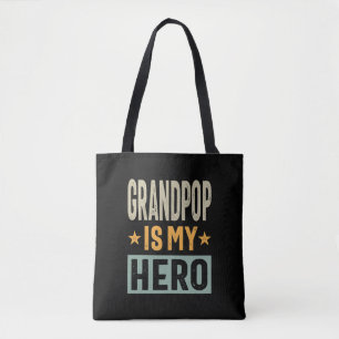 Bolsa Tote Mens Avô É Meu Herói - Pai Vovô Presente