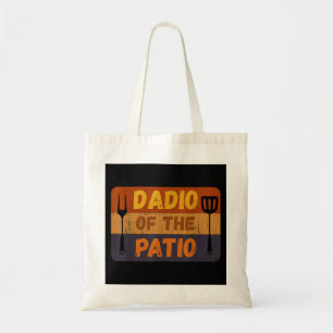 Bolsa Tote Mens Dadio Do Patio Engraçado Estilo Vintage Grili
