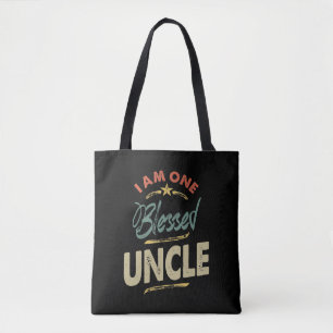 Bolsa Tote Mens Eu Sou Um Tio-Presente Abençoado