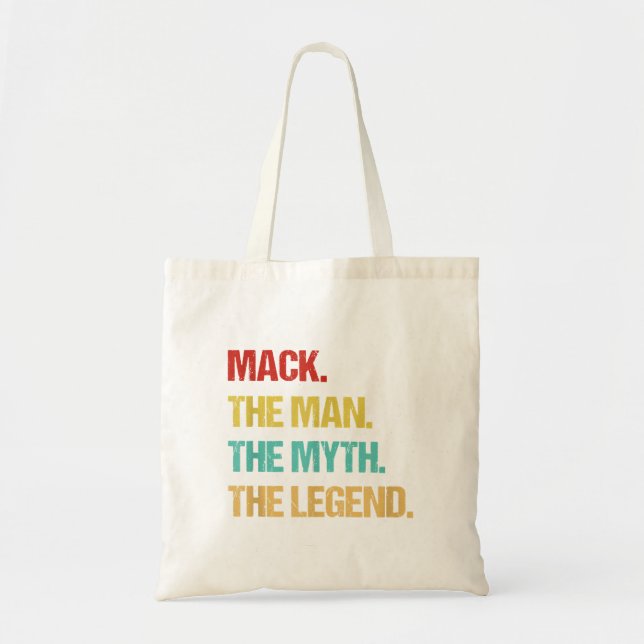 Bolsa Tote Mens Mack O Homem O Mito A Lenda (Frente)