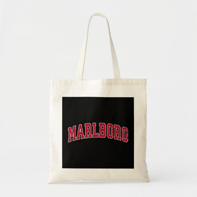 Bolsa Tote Mens Marlboro New Jersey NJ Vintage Sports Design (Frente)