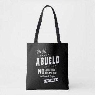 Bolsa Tote Mens, sou o Abuelo sem dúvidas Argumentos