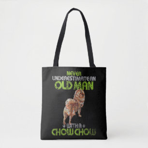 Bolsa Tote Mens Vintage Never Underestimate An Old Man With A