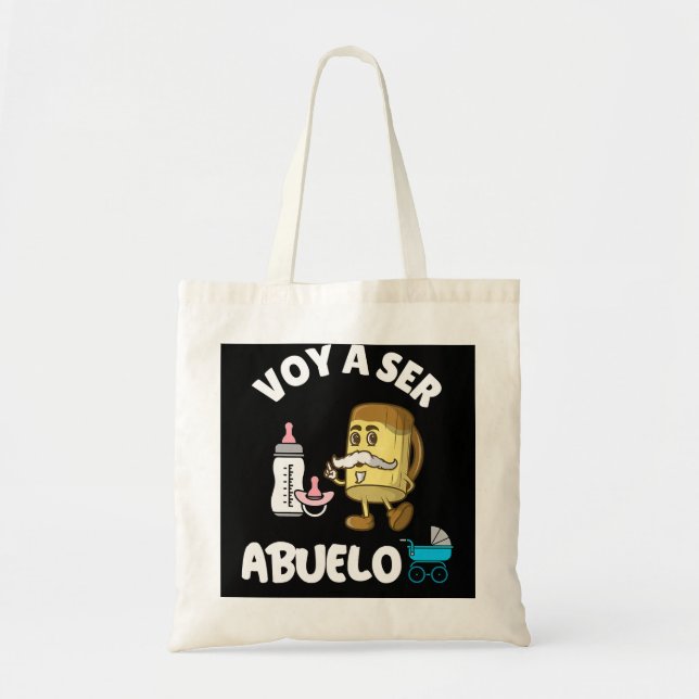 Bolsa Tote Mens Voy A Ser Abuelo Primerizos Futuro Abuelos An (Frente)