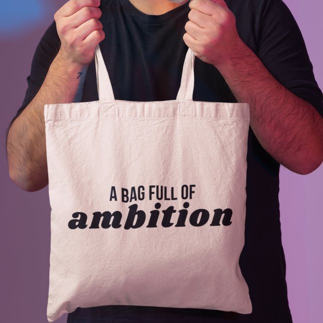 Bolsa Tote Mensagem de Empoderamento Motivacional Inspiracion (Embrace your aspirations and inspire others to do the same!)
