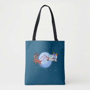 Bolsa Tote Mensagem de Natal do Correio do Correio Funny Mail