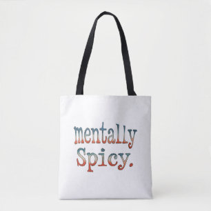 Bolsa Tote Mentalmente Picante Tendência Retro Vintage