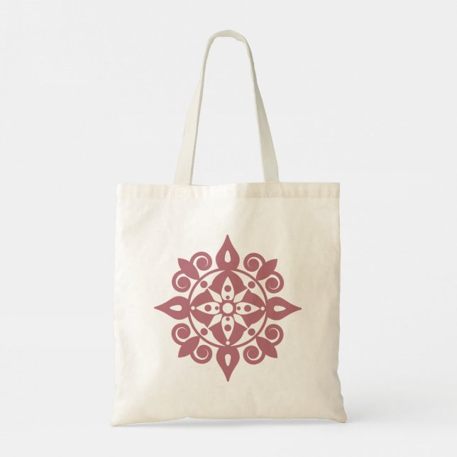 Bolsa Tote Mente nova Design de Mandala (Verso)