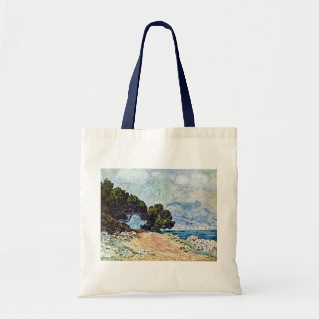 Bolsa Tote Menton Seen do Boné Martin por Claude Monet (Frente)