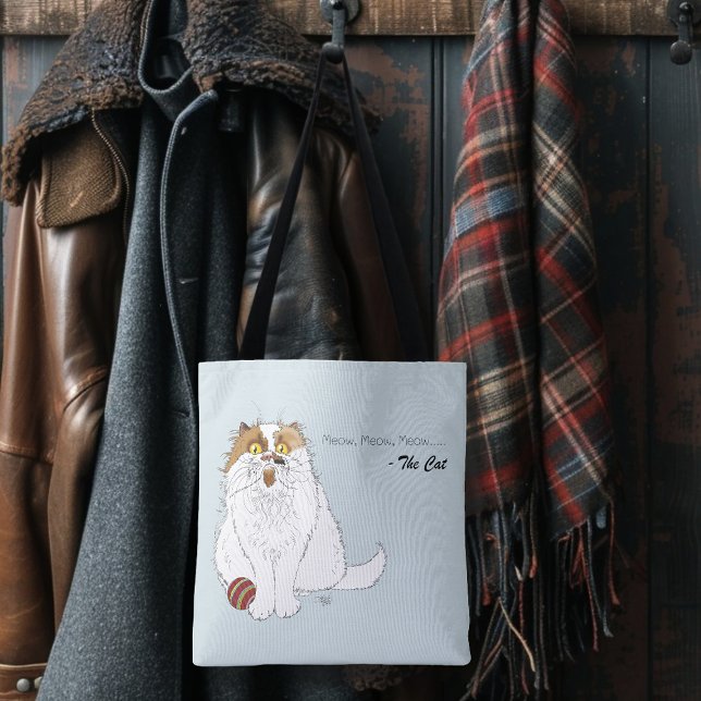 Bolsa Tote Meow Cat Funny (Criador carregado)
