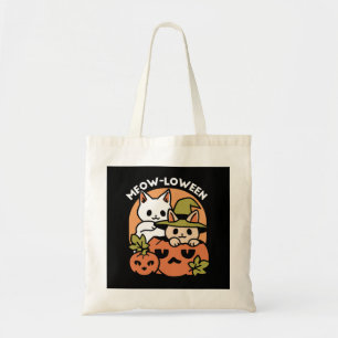 Bolsa Tote Meow-Loew - Festivo Halloween Design