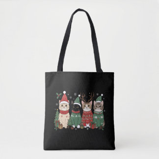 Bolsa Tote Meowy Cat Christmas Catmas Xmas Gift