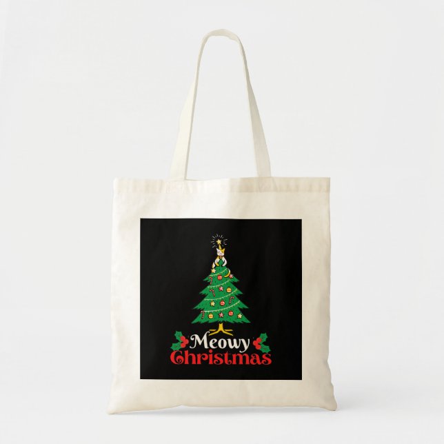Bolsa Tote Meowy Christmas (Frente)