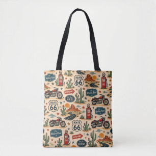 Bolsa Tote Mercado de Motocicletas da Rota 66 Viagens America