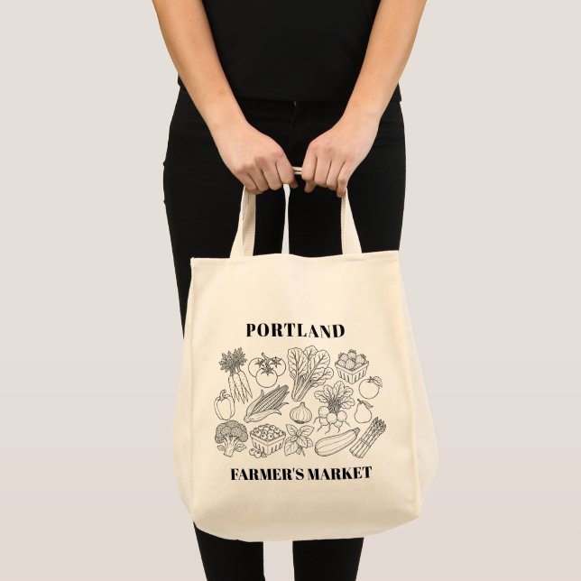 Bolsa Tote Mercado de Produtores da Sua Cidade  (Frente (produto))