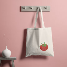 Mercado de Tomate Botânico Minimalista Personaliza
