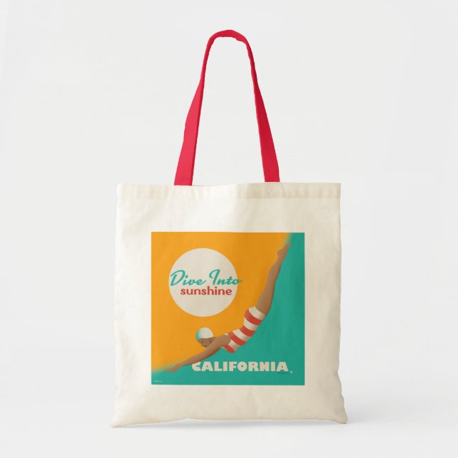 Bolsa Tote Mergulhe No Sol | Califórnia (Frente)