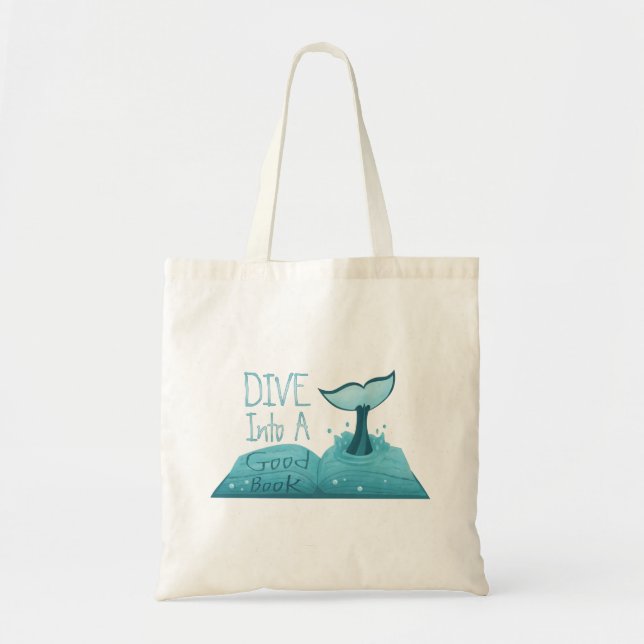 Bolsa Tote Mergulhe num Bom Livro (Frente)