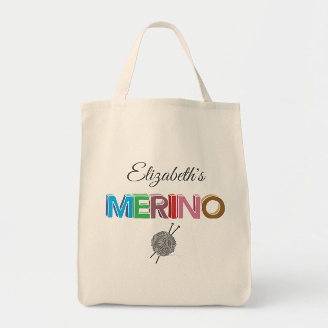 Bolsa Tote Merino Yarn Tote Bag (Frente)