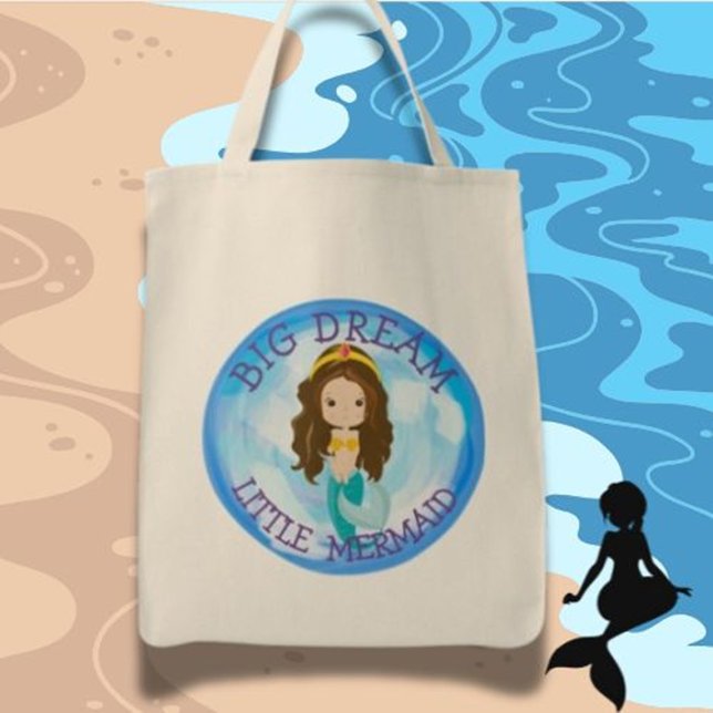 Bolsa Tote Mermaid BIG DREAM Tob Bag (Carry your dreams everywhere with the Mermaid BIG DREAM Tote Bag)
