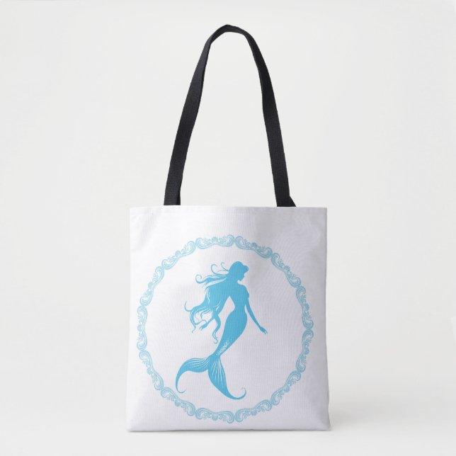 Bolsa Tote Mermaid Silhouette (Frente)