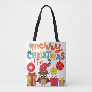 BOLSA TOTE MERRY CHRISTMAS APRESENTA PAPAIS NOEIS DE LUZ NOVO