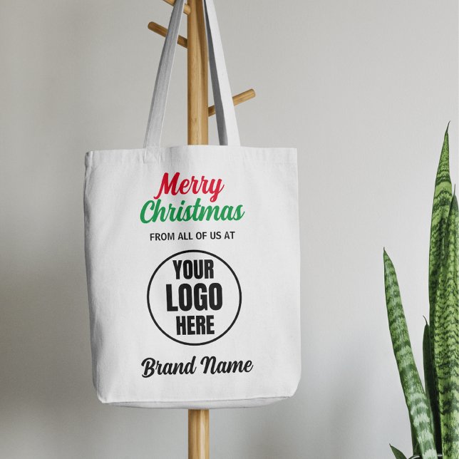 Bolsa Tote Merry Christmas Company Branded Christmas Gift (Criador carregado)