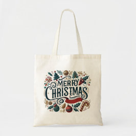 Bolsa Tote Merry Christmas Festive & Heartfelt