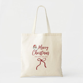 Bolsa Tote Merry Christmas Holiday Tote Bag