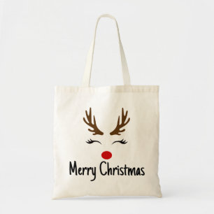 Bolsa Tote Merry Christmas Reindeer