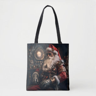 Bolsa Tote Merry Christmas Santa Claus steampunk