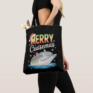 Bolsa Tote Merry Cruisemas Cruise Ship Xmas Family Christmas