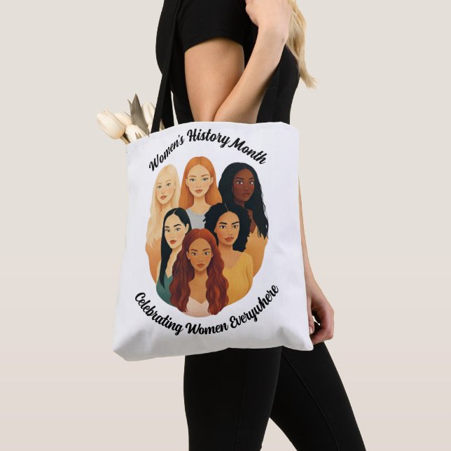 Bolsa Tote Mês da História da Mulher (Close Up)