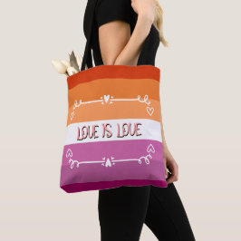 Bolsa Tote Mês do Orgulho Amor é Amor