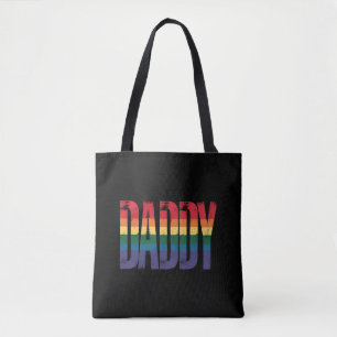 Bolsa Tote Mês do Orgulho Gay do Papai Dia dos Pais LGBTQ Arc