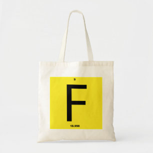 Bolsa Tote Mesa periódica Carta F