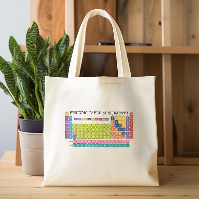 Bolsa Tote Mesa periódica de elementos (Custom Tote Bag)